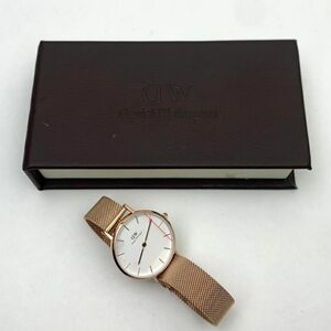 DANIEL WELLINGTON Petite Ashfield Mesh Strap Watch